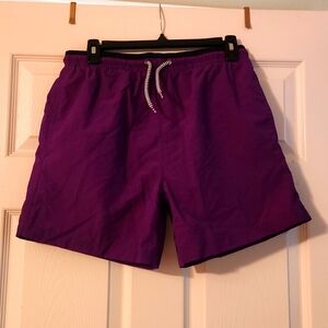 Mens purple swim trunks